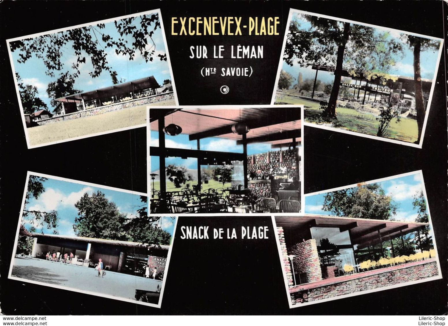 CPSM ±1960 - EXCENEVEX-PLAGE Sur Le Léman - Snack De La Plage - Photos SCHMITT- Thonon - Les Gets