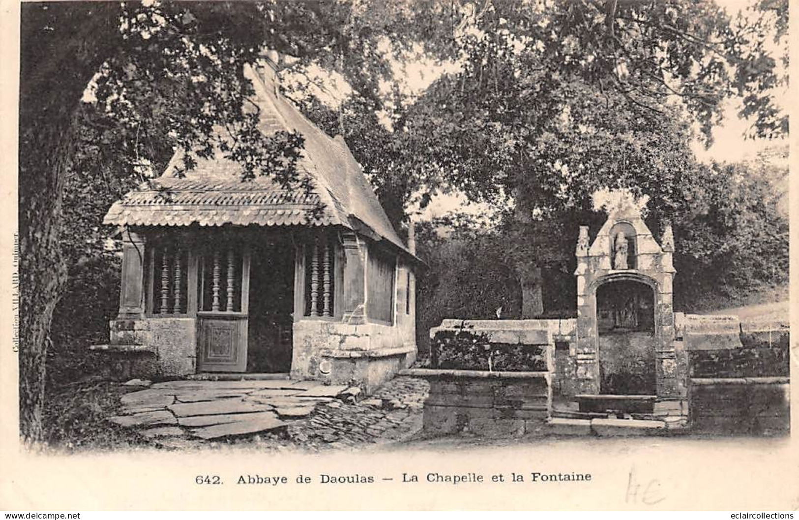 Daoulas           29          La Chapelle Et La Fontaine            N°642   (voir Scan) - Daoulas