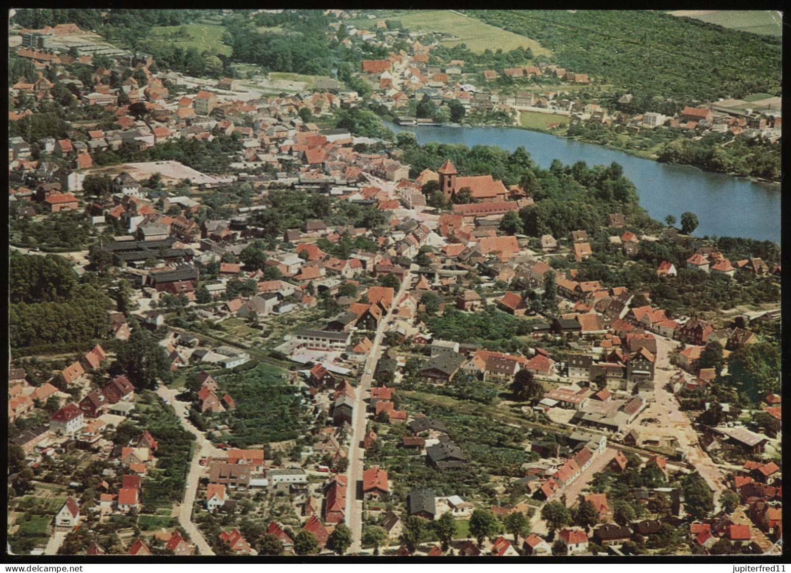 (B3178) AK Preetz (Krs. Plön), Luftbild 1971 - Preetz