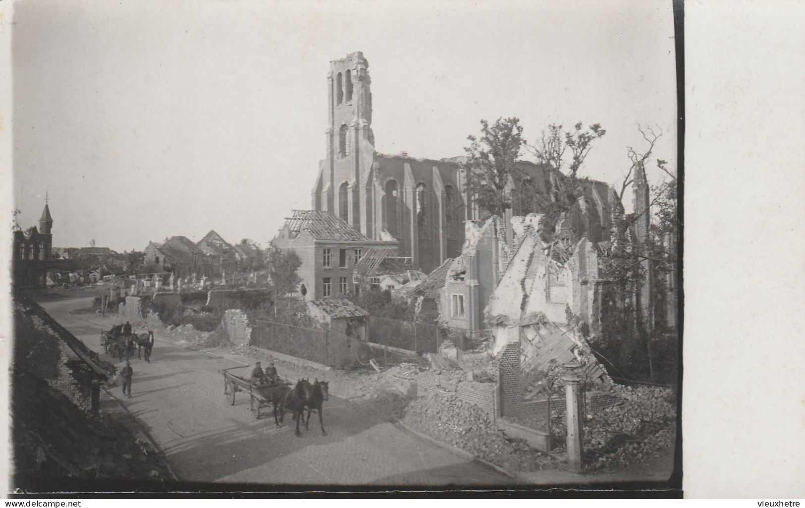 ZONNEBEKE  FOTO KAART  WW1 - Zonnebeke