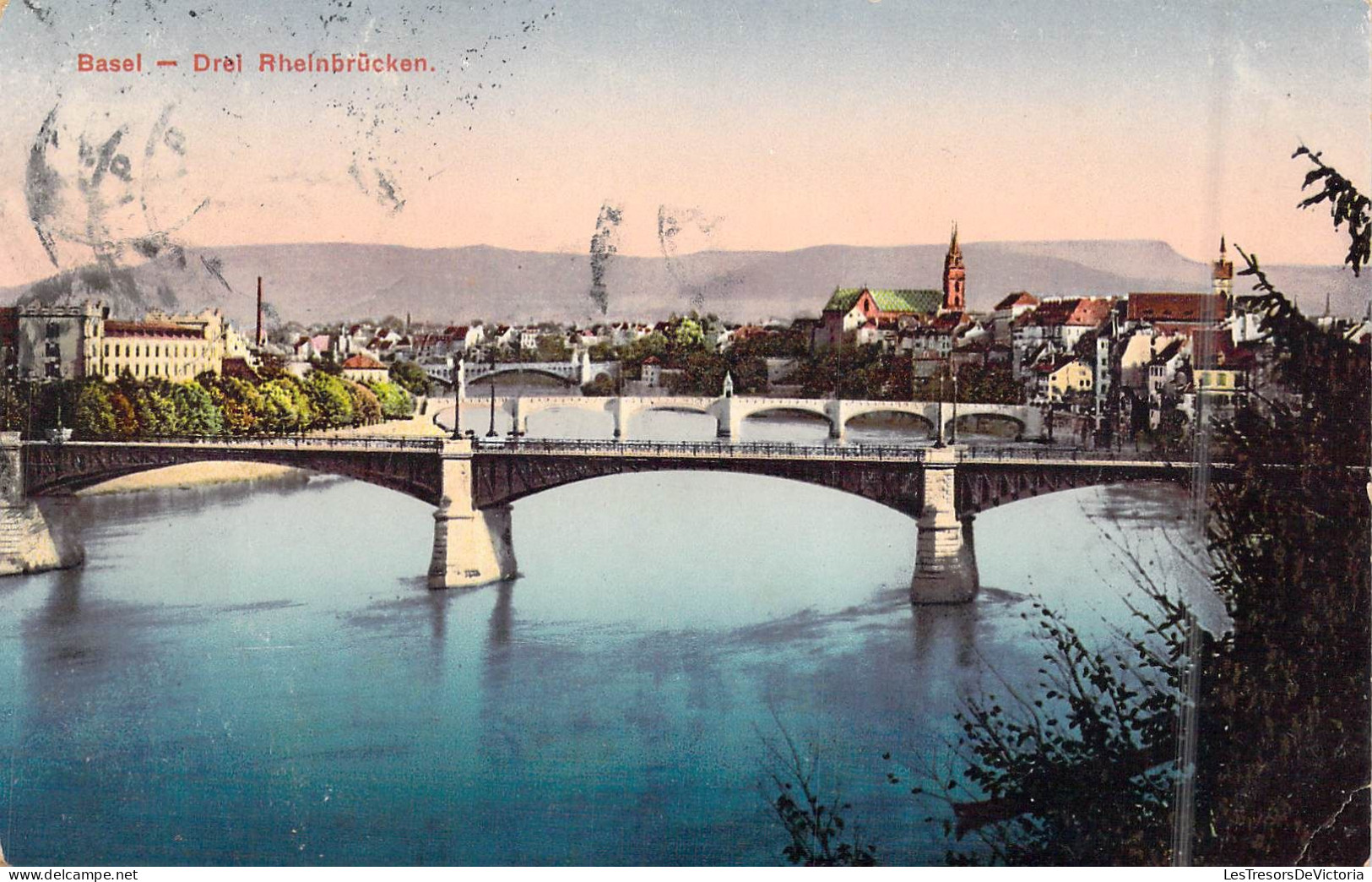 SUISSE - Basel Rheinbrucken - Carte Postale Ancienne - Basel