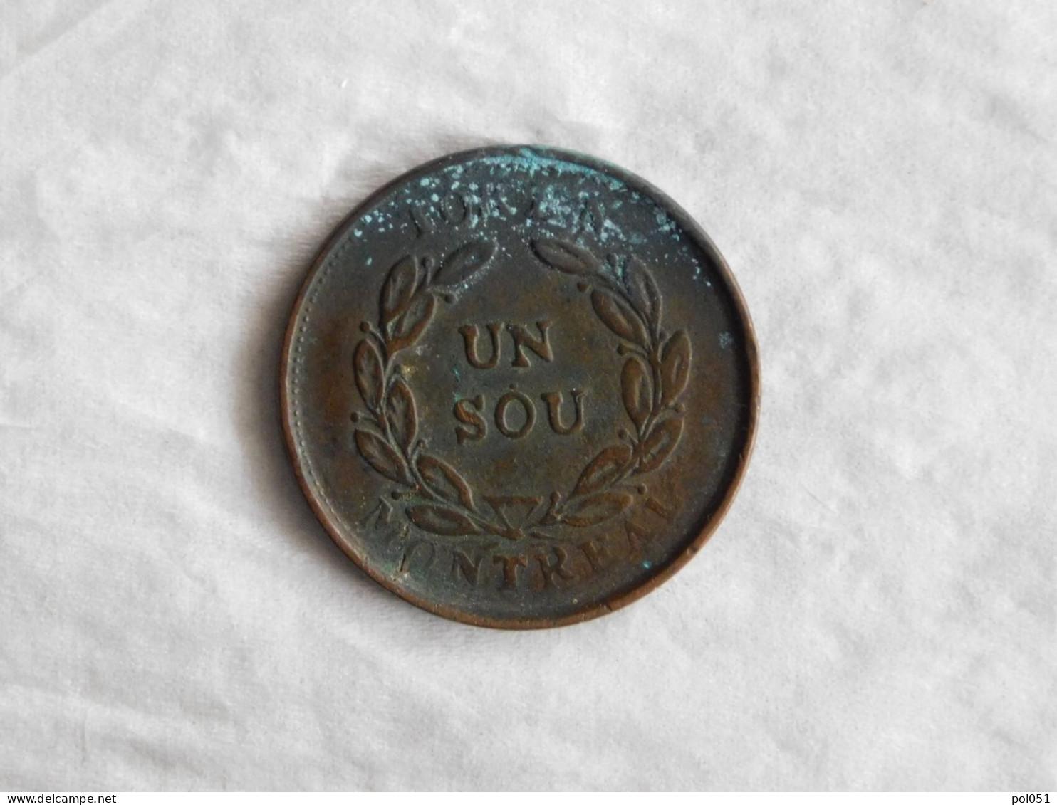 CANADA TOKEN 1 SOUS MONTREAL 1837 - Noodgeld