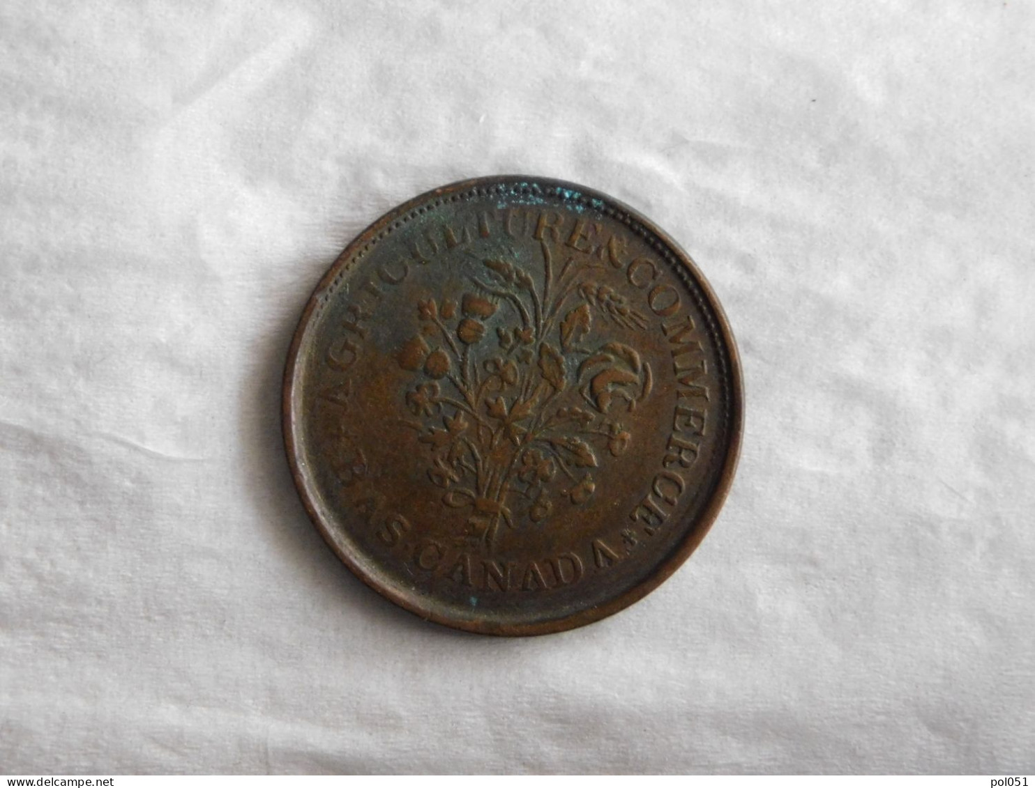 CANADA TOKEN 1 SOUS MONTREAL 1837 - Monedas / De Necesidad