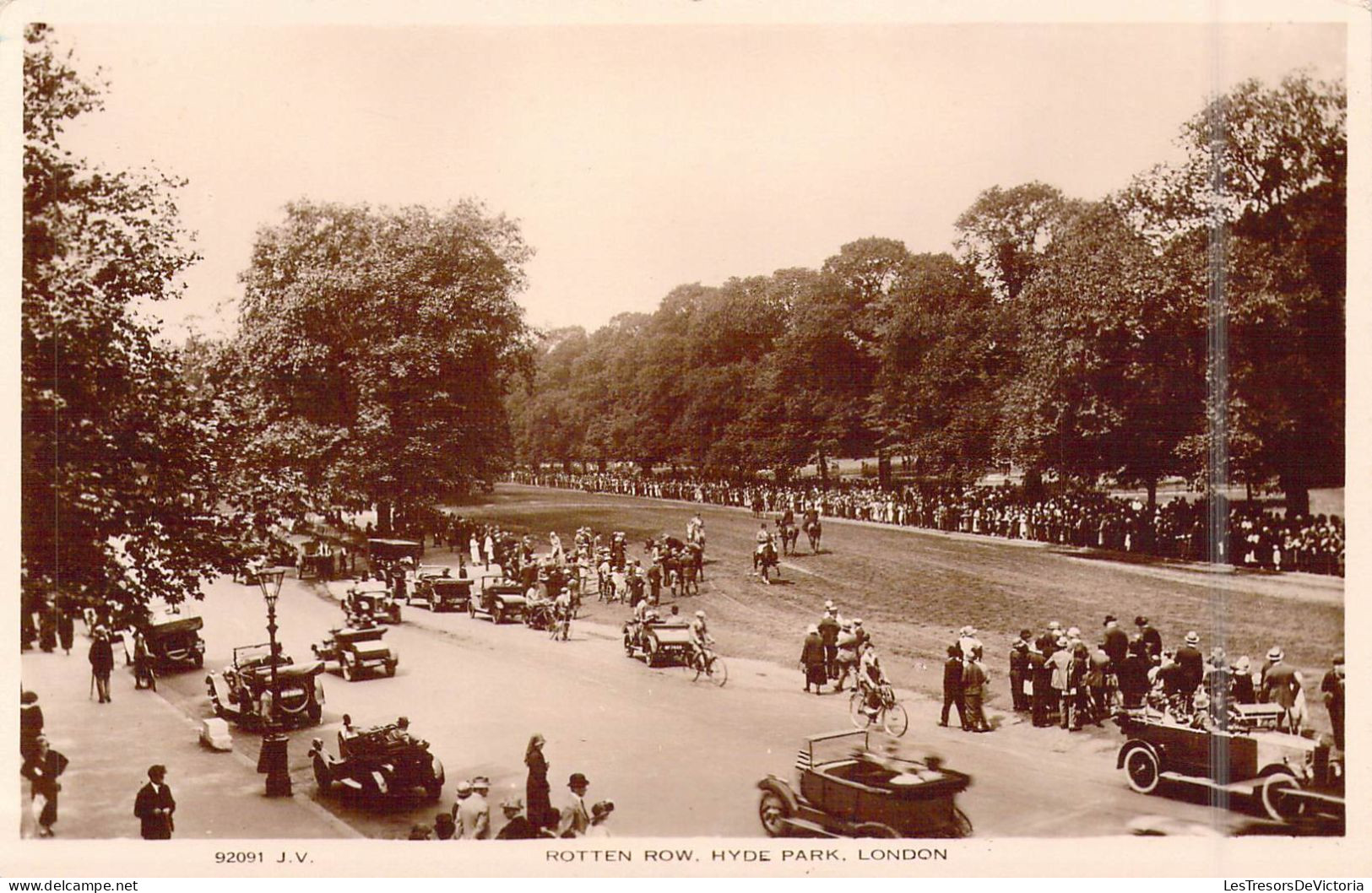 ANGLETERRE - London - Rotten Row - Hyde Park - Animée - Carte Postale Ancienne - Andere & Zonder Classificatie