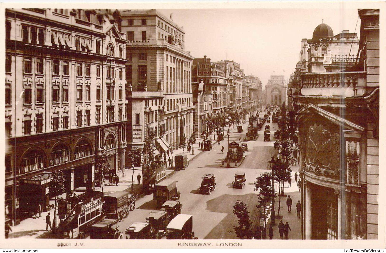 ANGLETERRE - London - Kingsway - Animée - Voitures - Carte Postale Ancienne - Andere & Zonder Classificatie