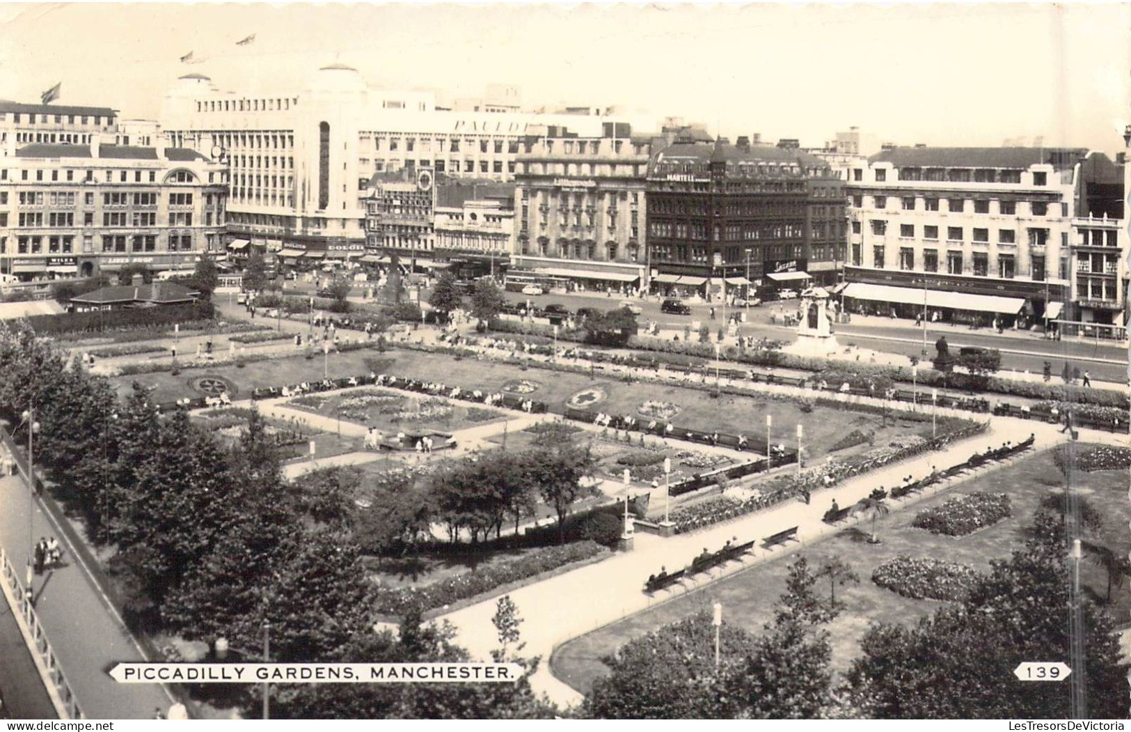 ANGLETERRE - Manchester - Piccadilly Gardens - Carte Postale Ancienne - Andere & Zonder Classificatie