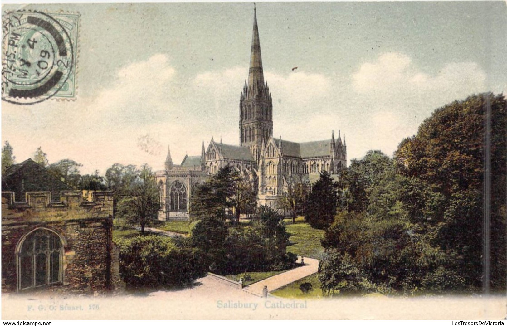 ANGLETERRE - Salisbury Cathedral - Carte Postale Ancienne - Andere & Zonder Classificatie