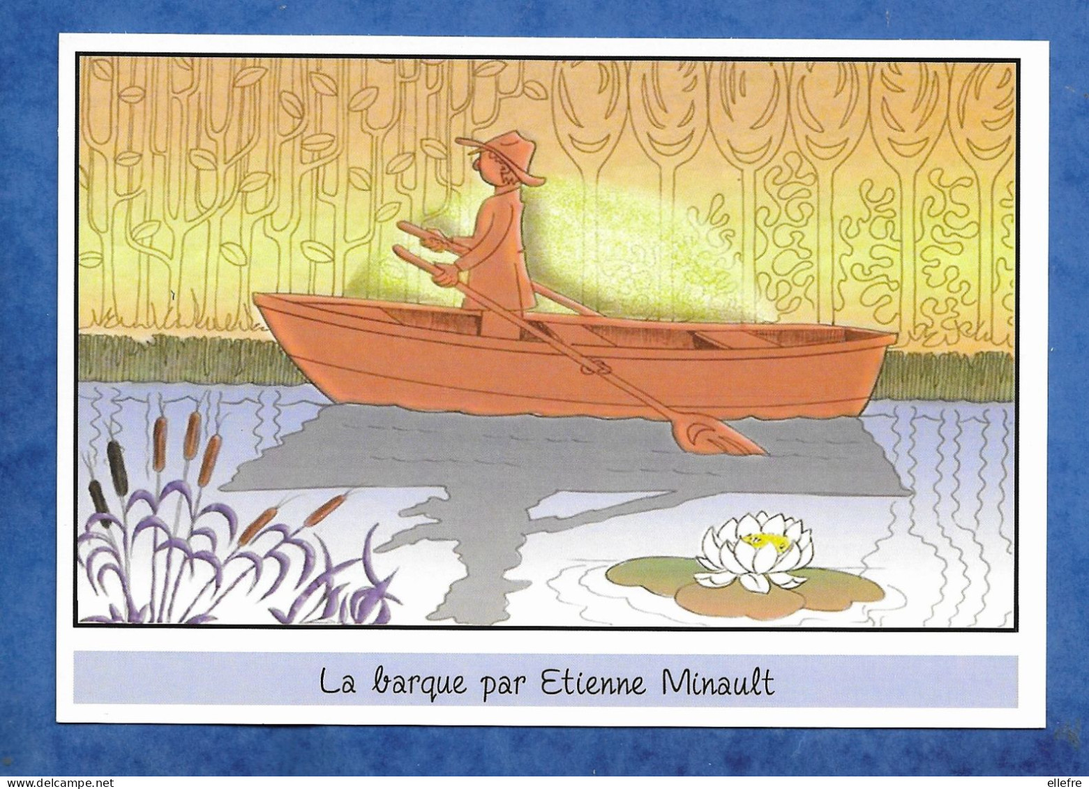 CPM FESTICART' 2022 Enghien Les Bains  Le Nautisme - La Barque Illustrateur  Etienne Minault - Bourses & Salons De Collections