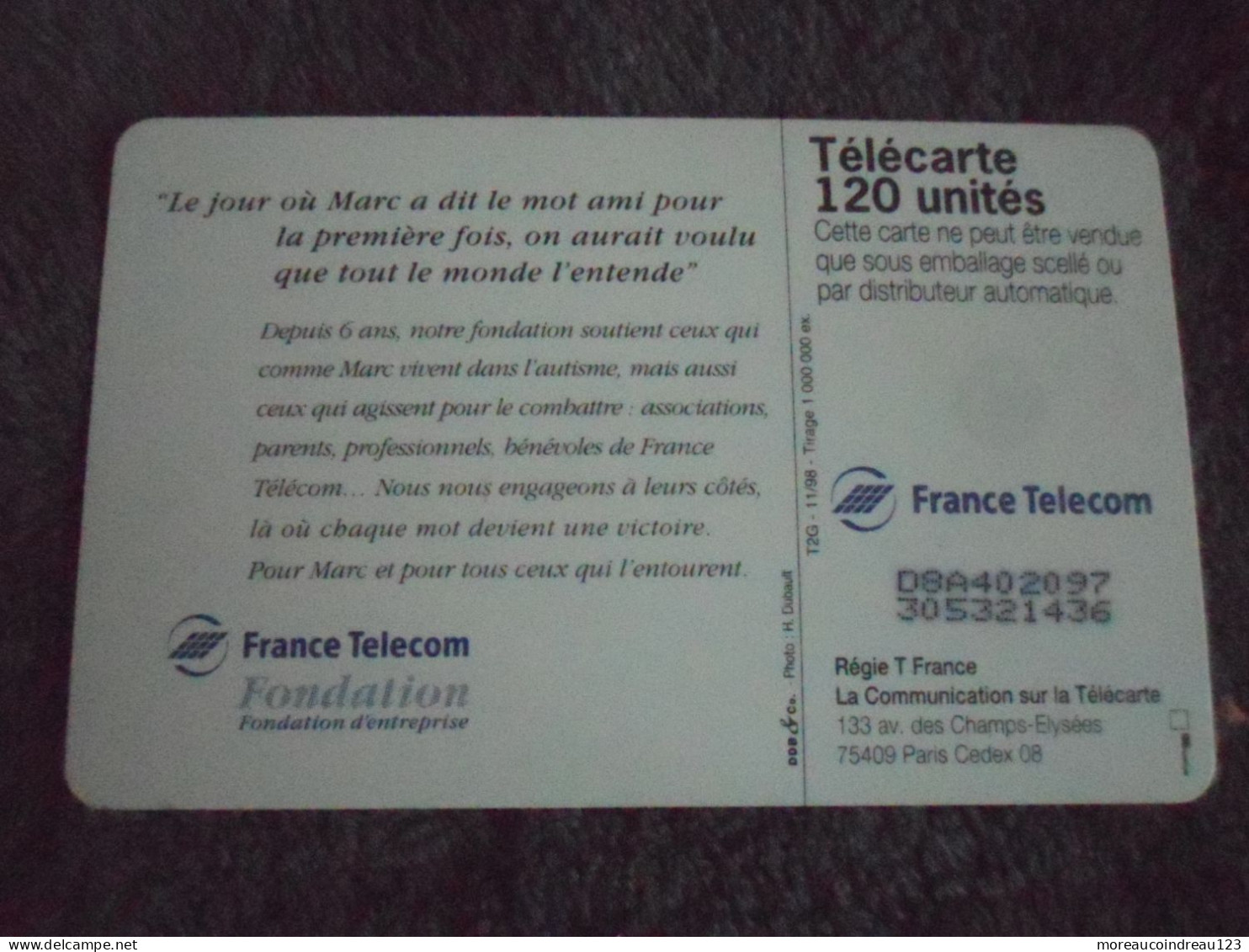 2x Télécartes France Télécom " Fondation "  Myriam/Marc - Operatori Telecom