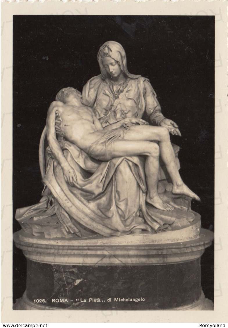 CARTOLINA  ROMA,LAZIO-"LA PIETA"DI MICHELANGELO-MEMORIA,CULTURA,RELIGIONE,IMPERA ROMANO,BELLA ITALIA,NON VIAGGIATA - Ausstellungen