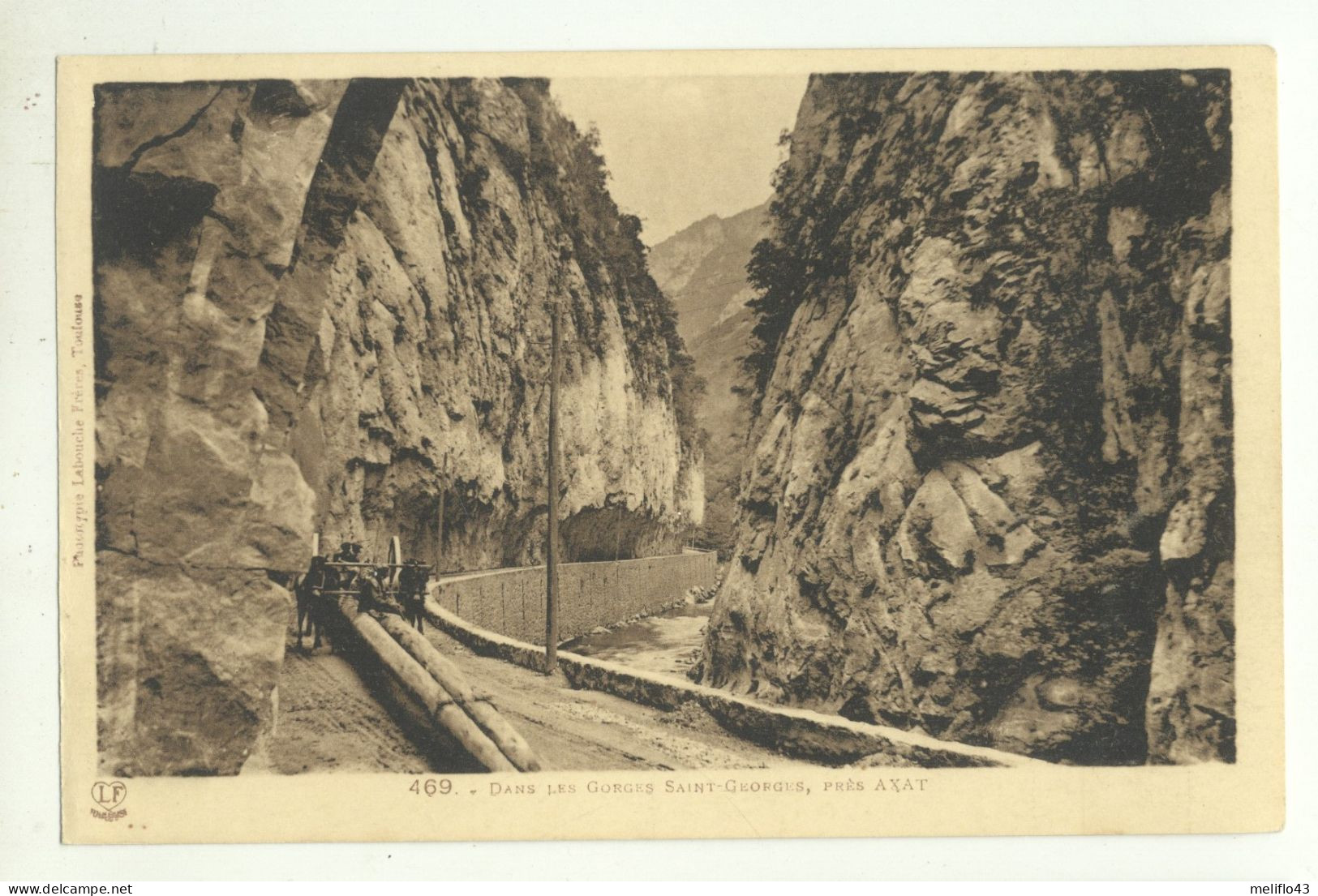 11/ CPA - Dans Les Gorges De Saint Georges Près D'Axat - Axat