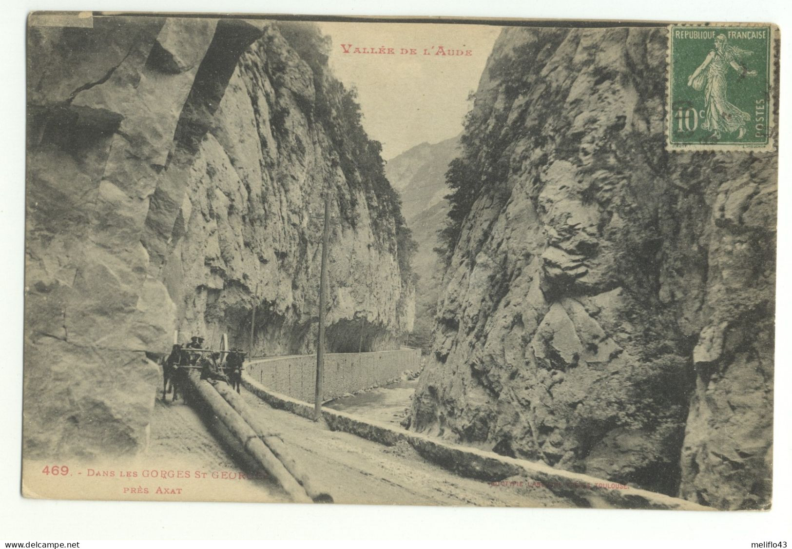 11/ CPA - Dans Les Gorges De Saint Georges Près D'Axat - Axat