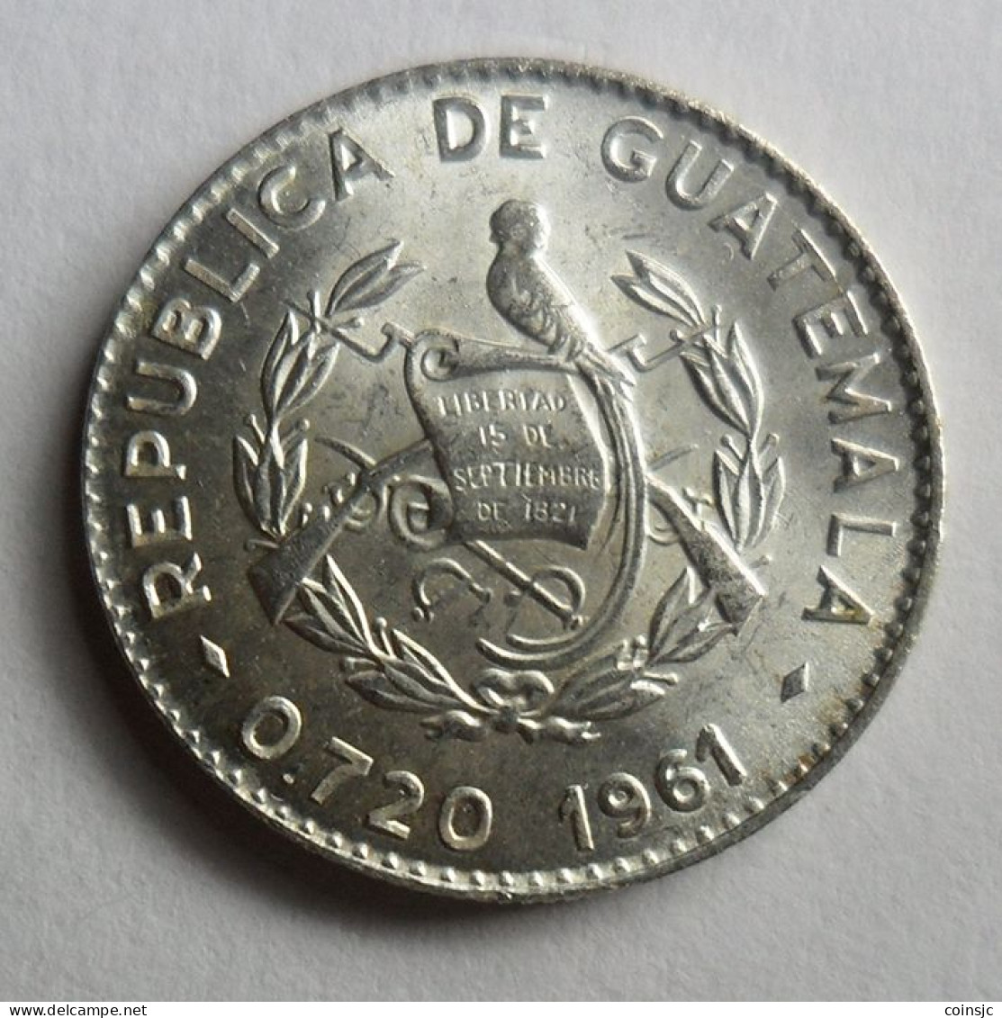 GUATEMALA - 5 Centavos - 1961 - Guatemala