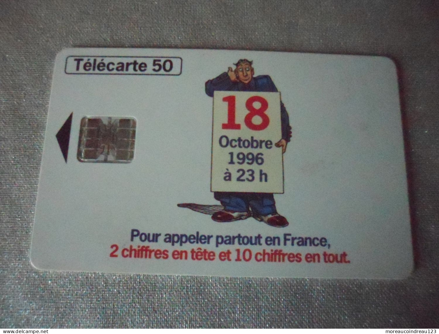 Télécarte Numérotation A 10 Chiffres "18" - Opérateurs Télécom