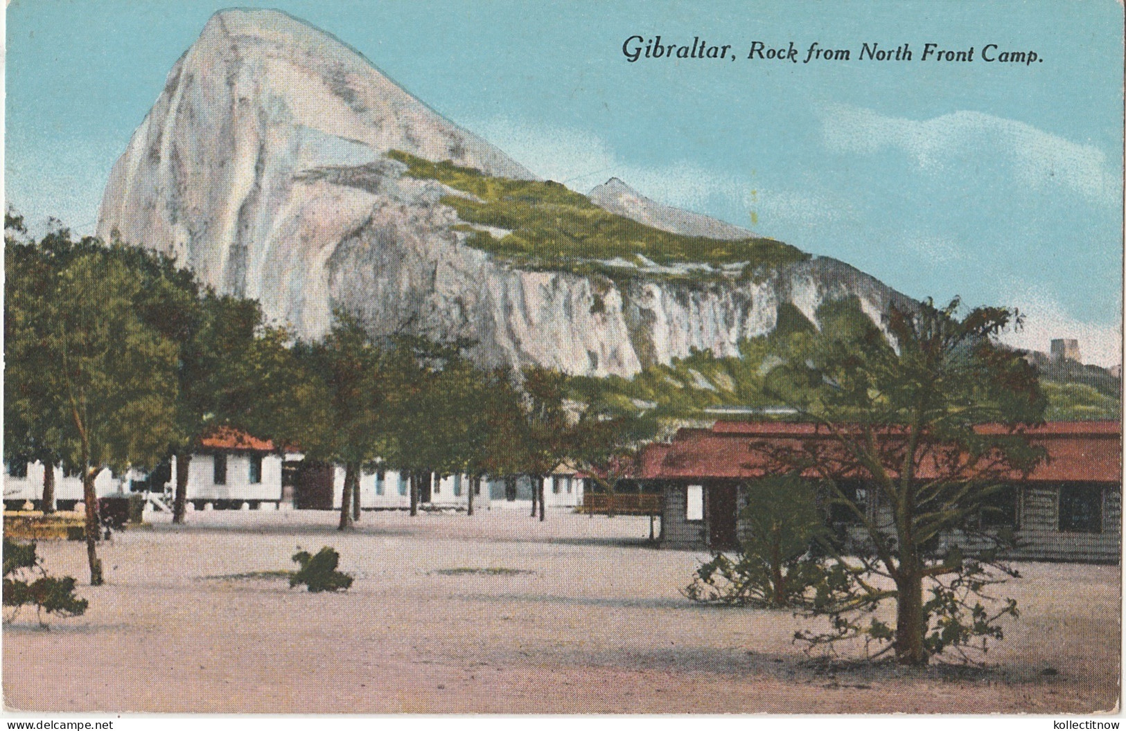 GIBRALTAR - ROCK FROM NORTH FRONT CAMP - Gibraltar