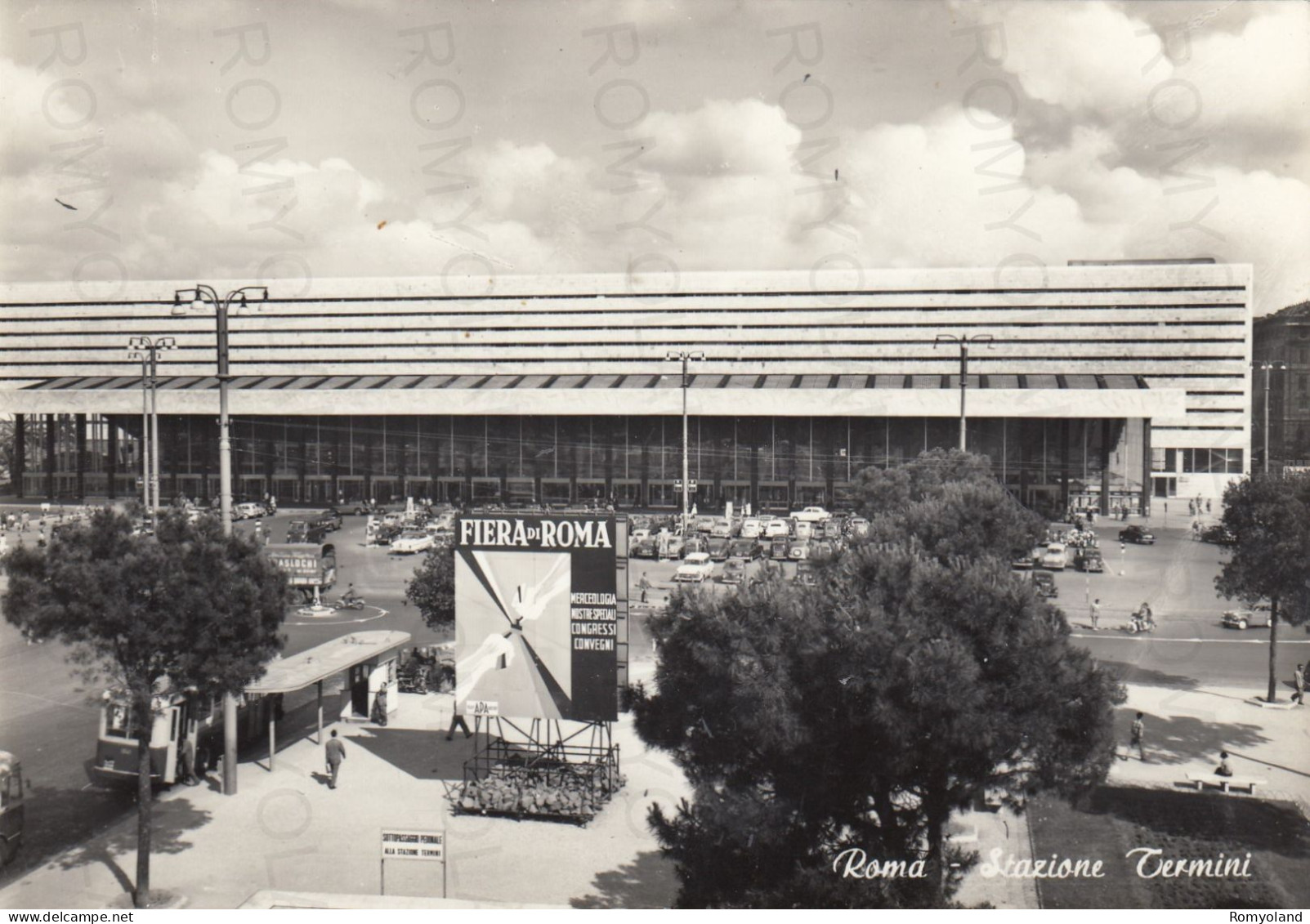 CARTOLINA  ROMA,LAZIO-STAZIONE TERMINI-STORIA,MEMORIA,CULTURA,RELIGIONE,IMPERO ROMANO,BELLA ITALIA,NON VIAGGIATA - Stazione Termini