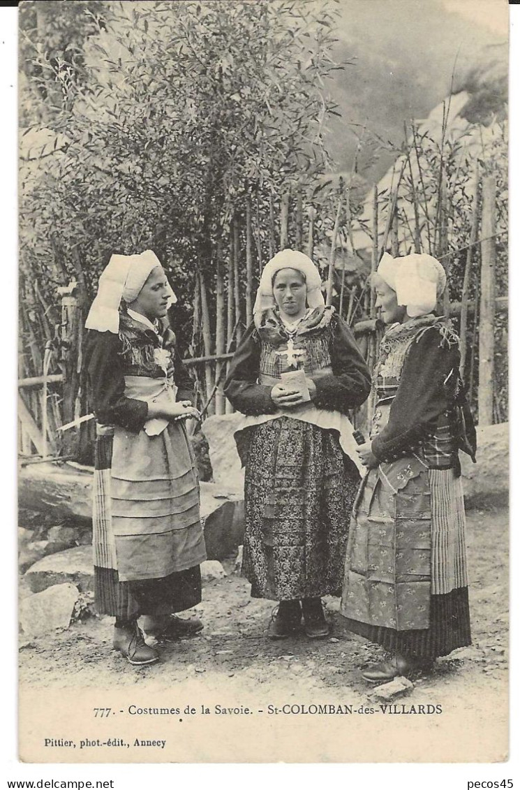 Costumes De SAVOIE. Ste-COLOMBAN-de-VILLARDS. - 1900-1940