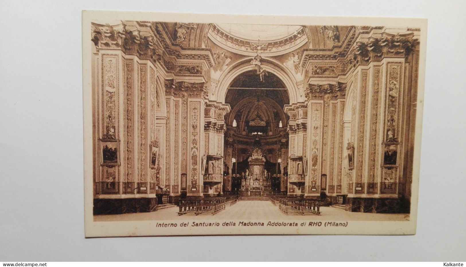 RHO (Milano) - 1936 - Interno Santuario Della Madonna Addolorata - Rho