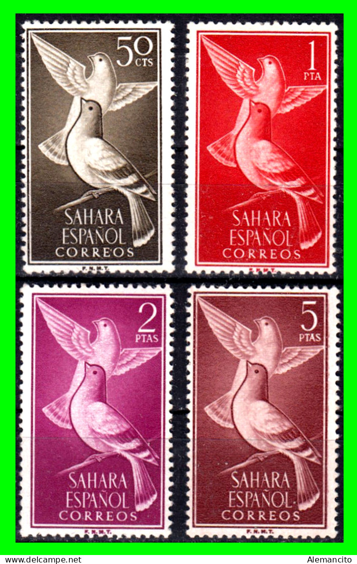 ESPAÑA COLONIAS ESPAÑOLAS (SAHARA ESPAÑOL – AFRICA ) SERIE DE SELLOS AÑO 1961 AVES - NUEVOS - - Sahara Español