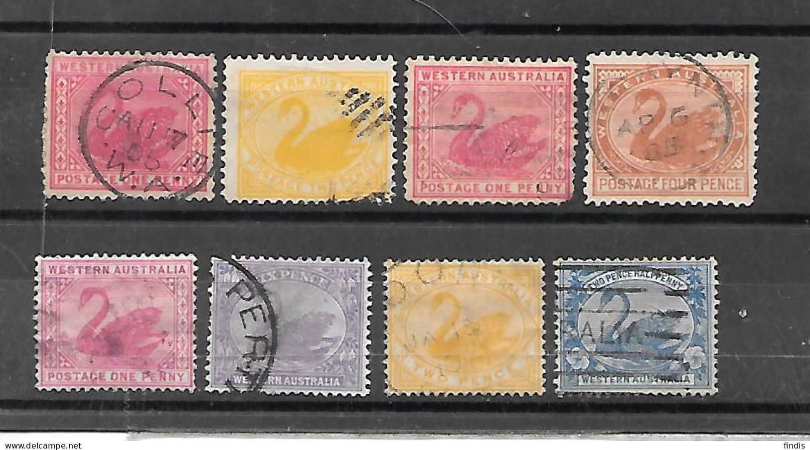 N 3 WESTERN AUSTRALIA 1899 - 1902  Obl Series Incomplètes - Gebruikt