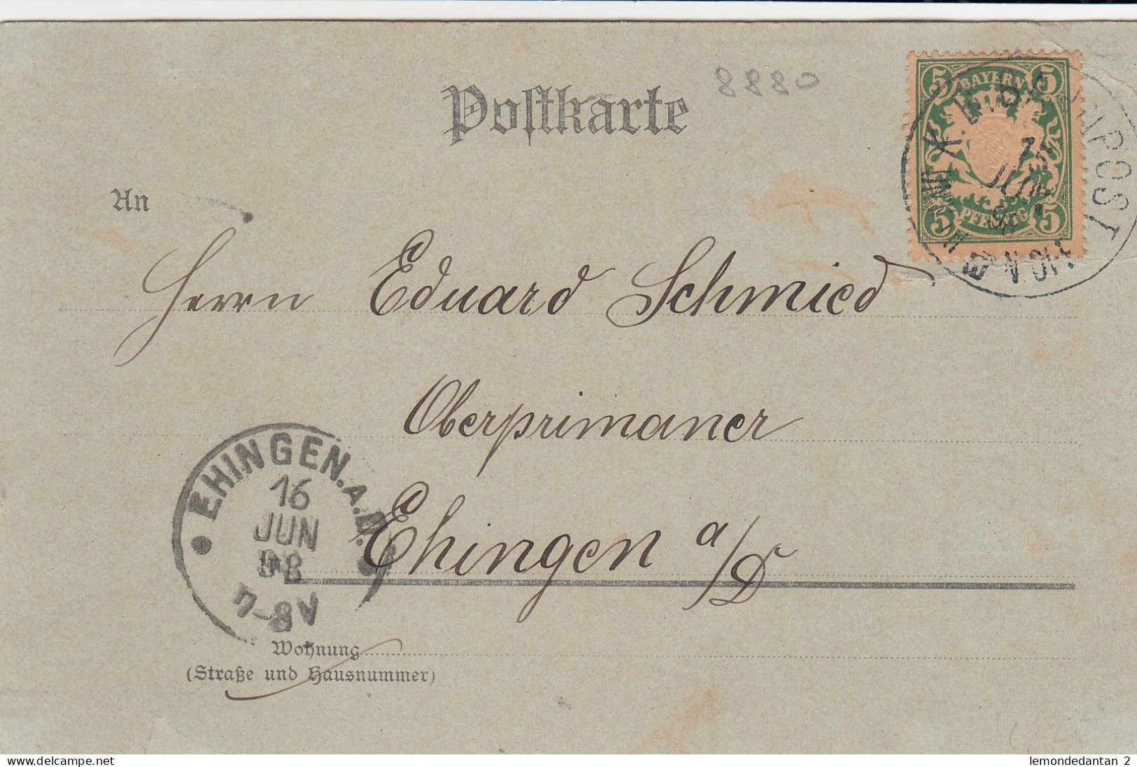 Gruss Aus Dillingen  1898 - Dillingen