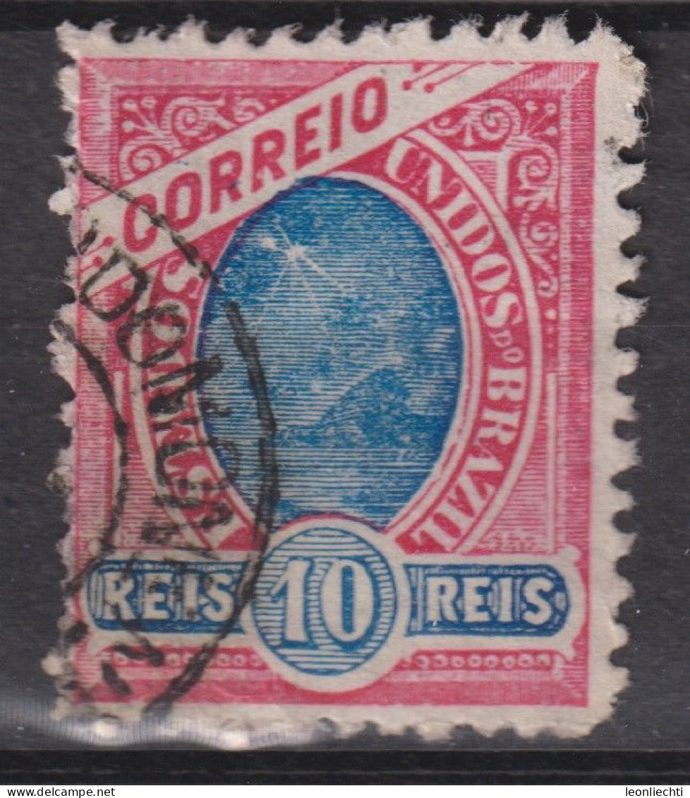 1897 Brasilien Mi:BR 104, Sn:BR 113, Yt:BR 89, Bay Of Rio De Janeiro, Republican Dawn - Modified - Gebraucht