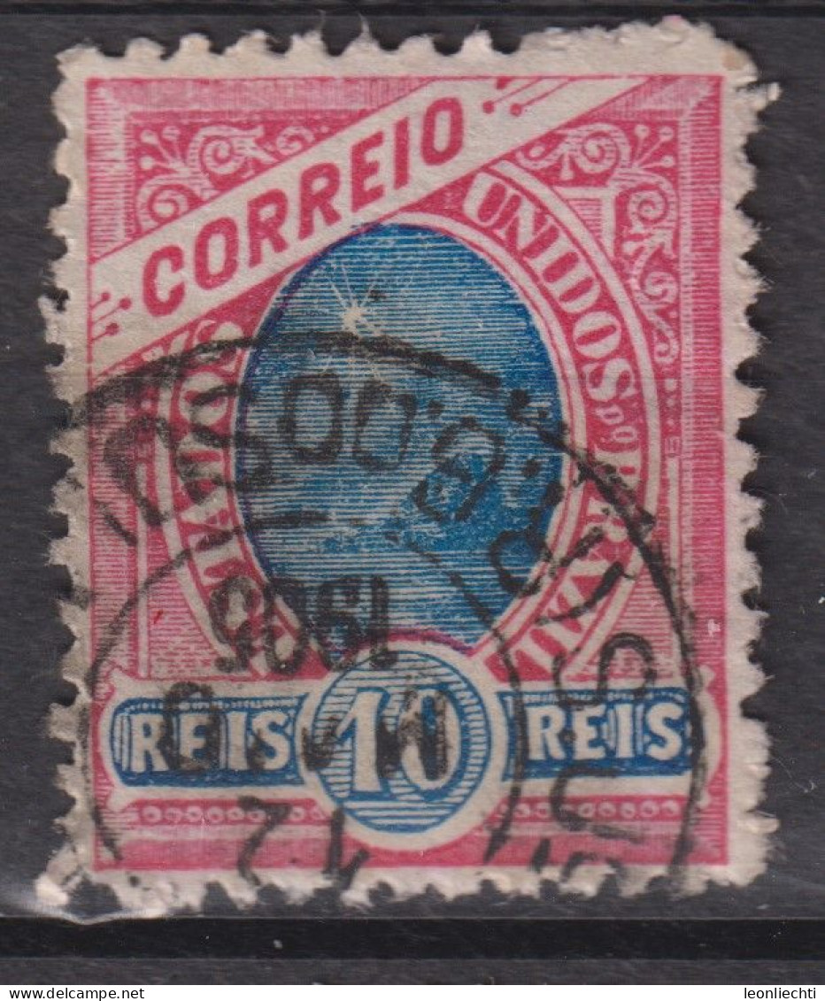 1897 Brasilien Mi:BR 104, Sn:BR 113, Yt:BR 89, Bay Of Rio De Janeiro, Republican Dawn - Modified - Gebruikt