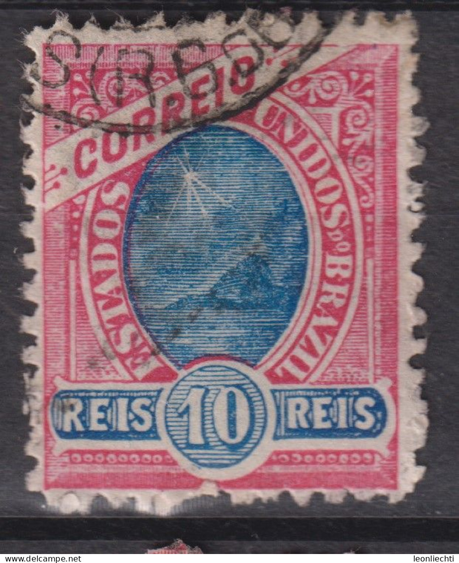 1897 Brasilien Mi:BR 104, Sn:BR 113, Yt:BR 89, Bay Of Rio De Janeiro, Republican Dawn - Modified - Used Stamps