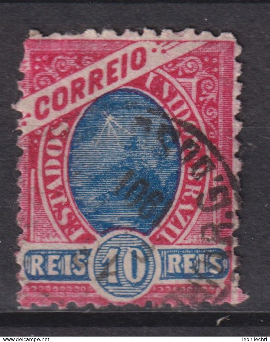 1897 Brasilien Mi:BR 104, Sn:BR 113, Yt:BR 89, Bay Of Rio De Janeiro, Republican Dawn - Modified - Gebruikt