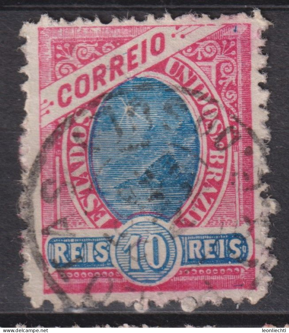 1897 Brasilien Mi:BR 104, Sn:BR 113, Yt:BR 89, Bay Of Rio De Janeiro, Republican Dawn - Modified - Oblitérés