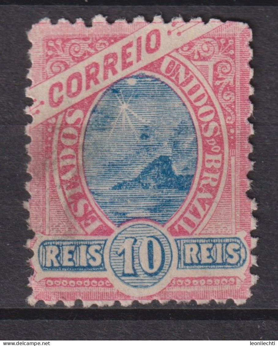 1897 Brasilien Mi:BR 104, Sn:BR 113, Yt:BR 89, Bay Of Rio De Janeiro, Republican Dawn - Modified - Gebruikt