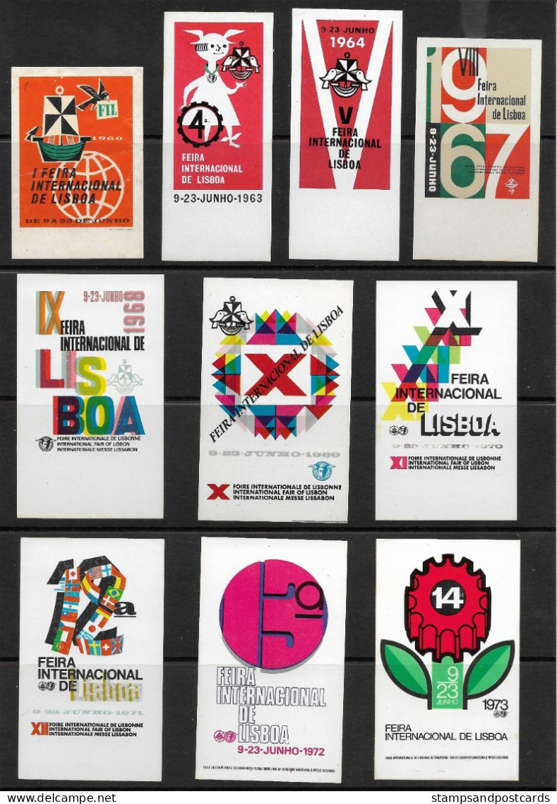 Portugal 10 Vignette FIL Foire Internationale Lisbonne 1960 - 1973 Lisbon International Fair 10 Cinderella - Emissions Locales