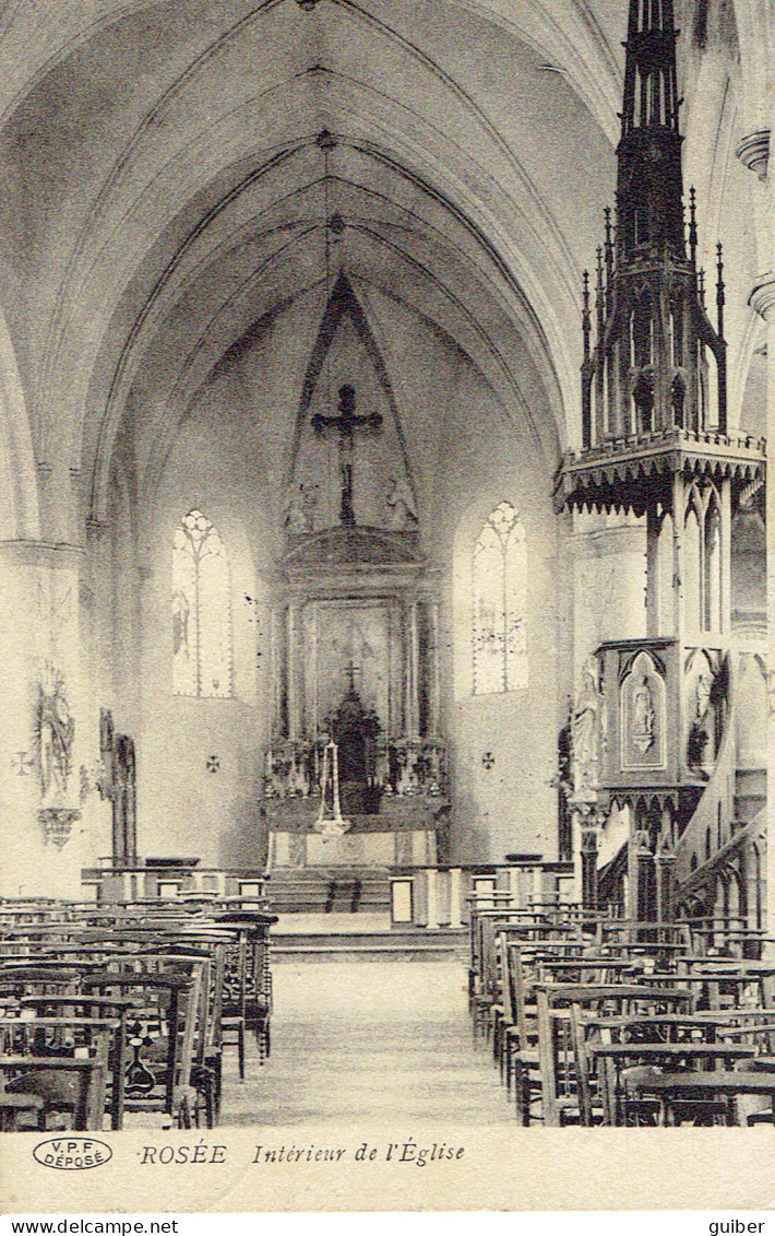 Florennes Rosée Intérieur De L'église Edit. Gillet 1911 - Florennes