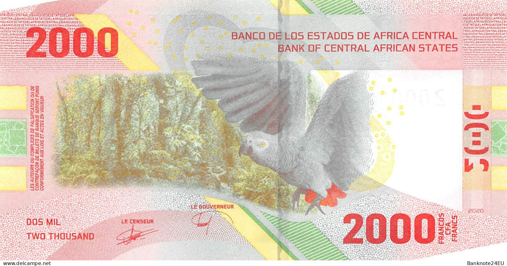 Central African States 2020 Set Unc pn 700-704