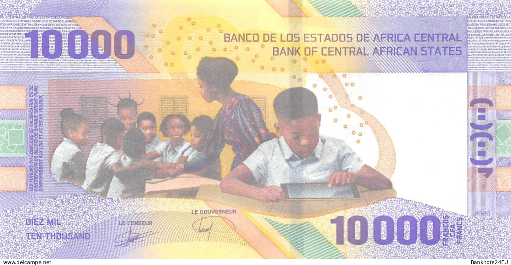 Central African States 2020 Set Unc pn 700-704