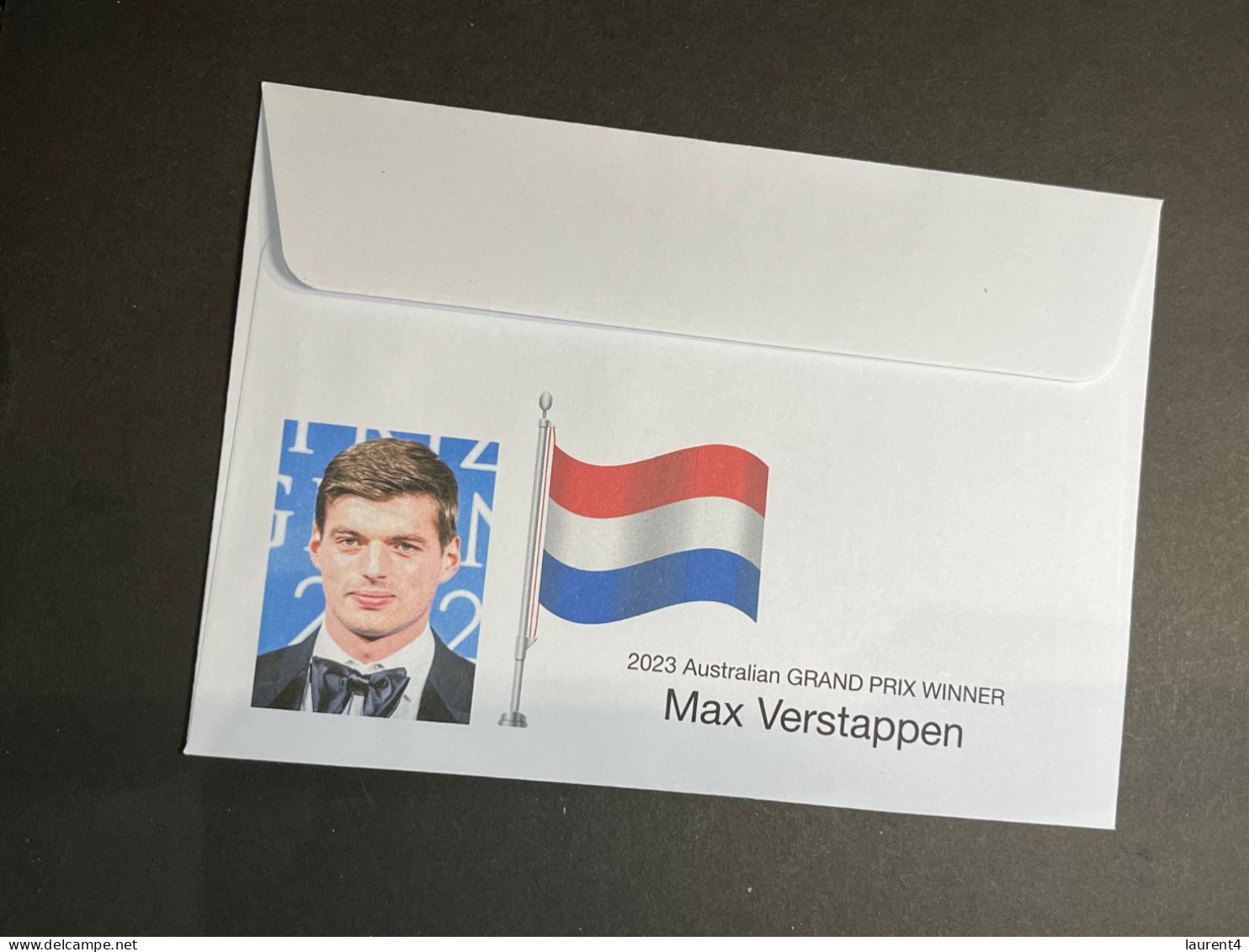 (4 P 12) Formula One - 2023 Australia Grand Prix - Winner Max Verstappen (2 April 2023) With OZ Map Stamp Melbourne P/m - Otros & Sin Clasificación