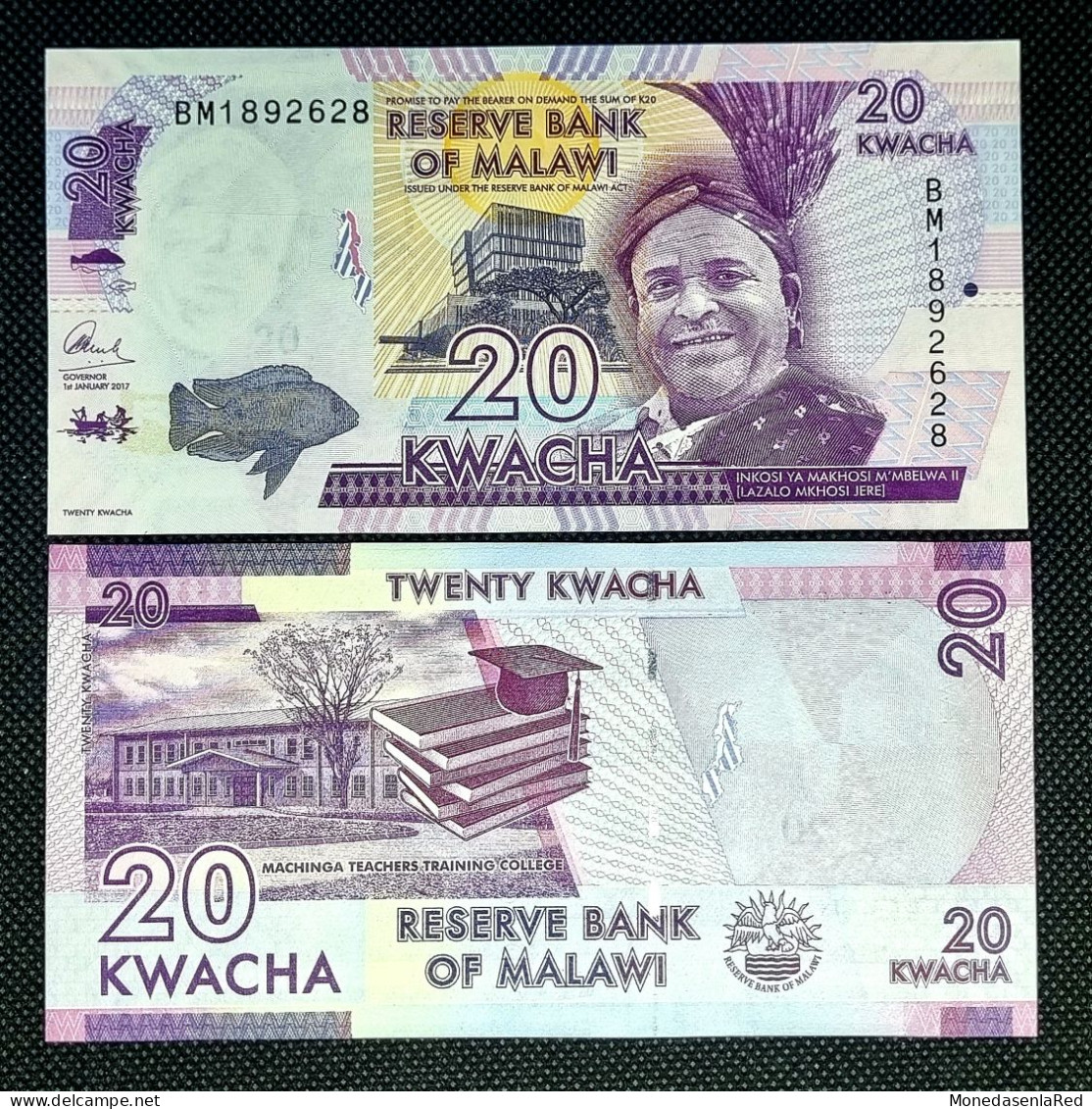 MALAWI 20 KWACHA 2017 SIN CIRCULAR / UNC - Malawi