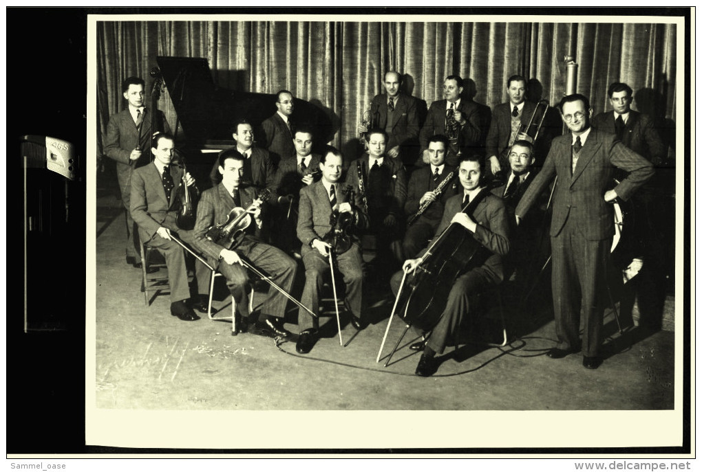 Großes Foto Von 1935 : Kleines Orchester Reichssender Frankfurt - Ltg. Franz Hauck - Persone