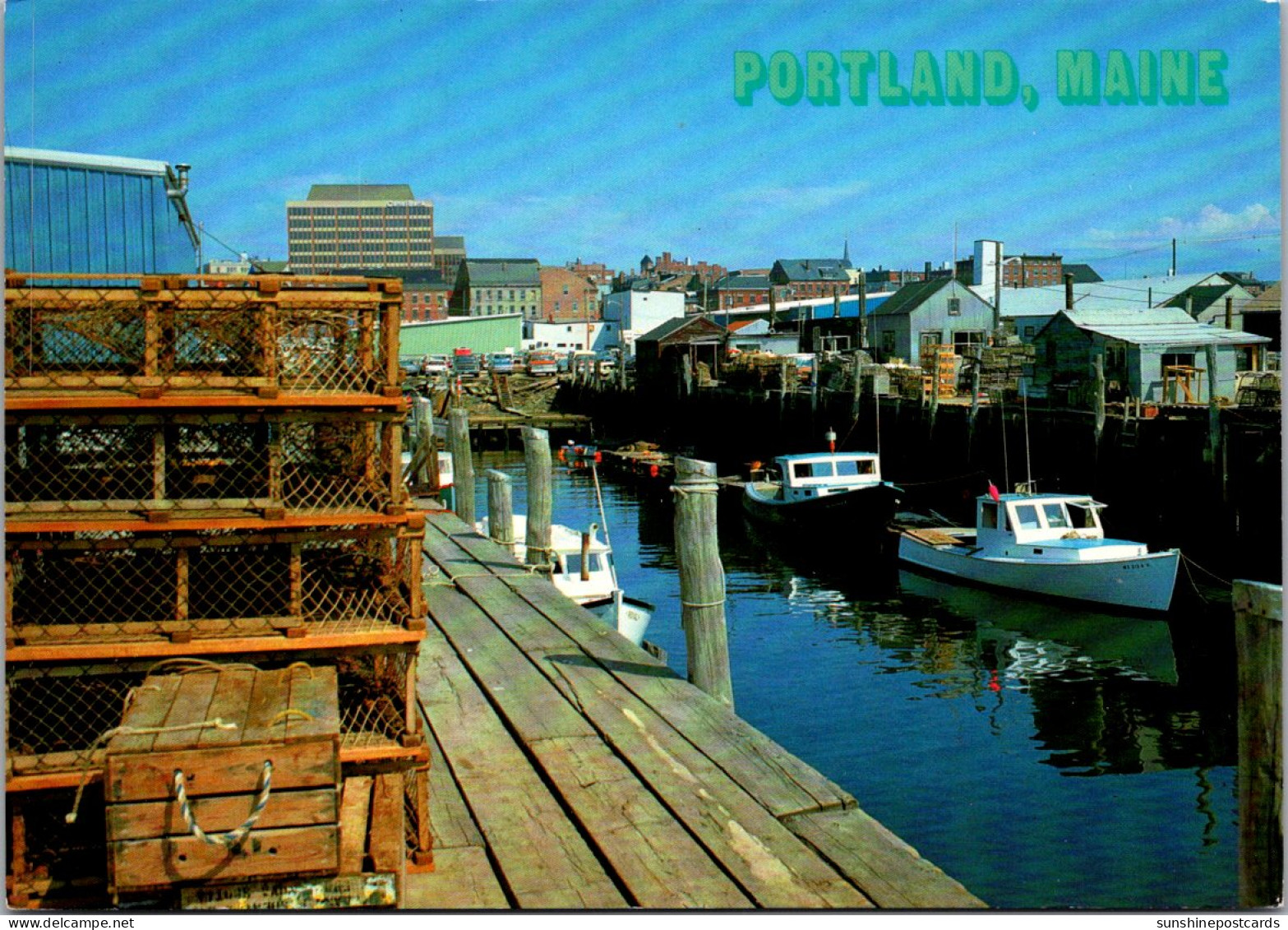 Maine Portland View From Boat Dock - Portland