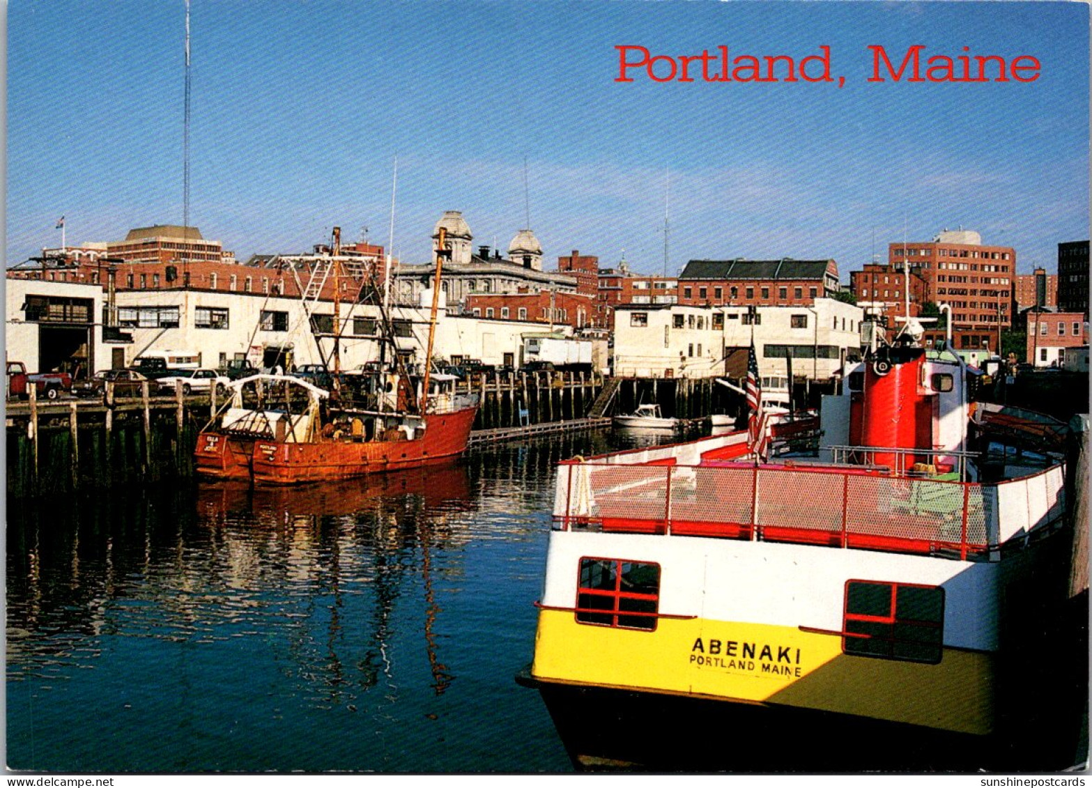 Maine Portland From Boat Dock - Portland