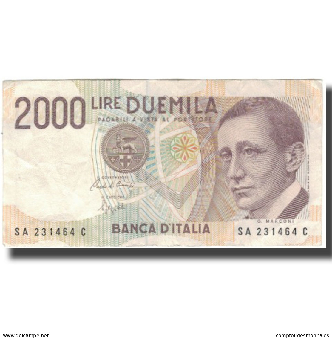 Billet, Italie, 2000 Lire, KM:115, TTB - 2.000 Lire