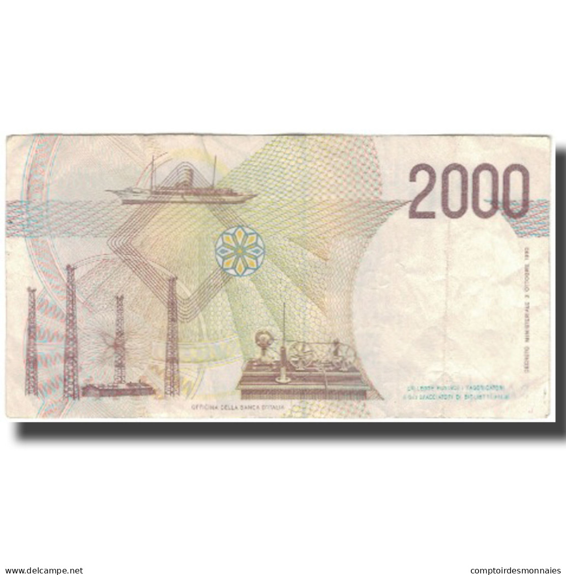 Billet, Italie, 2000 Lire, KM:115, TTB - 2000 Liras