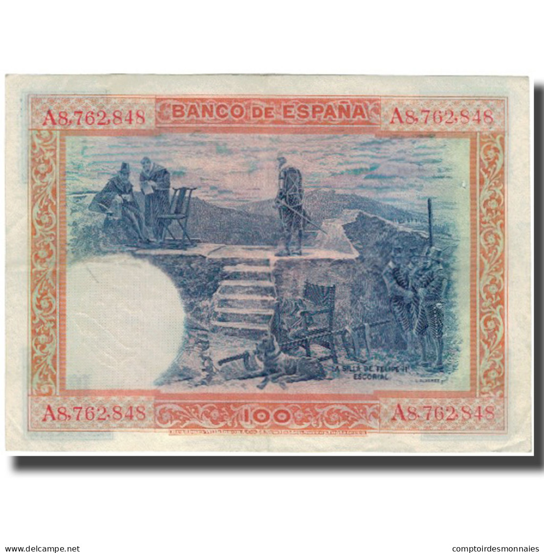 Billet, Espagne, 100 Pesetas, 1925-07-01, KM:69a, TTB - 100 Pesetas