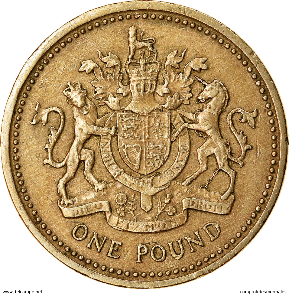 Monnaie, Grande-Bretagne, Elizabeth II, Pound, 1983, TTB, Nickel-brass, KM:933 - 1 Pound