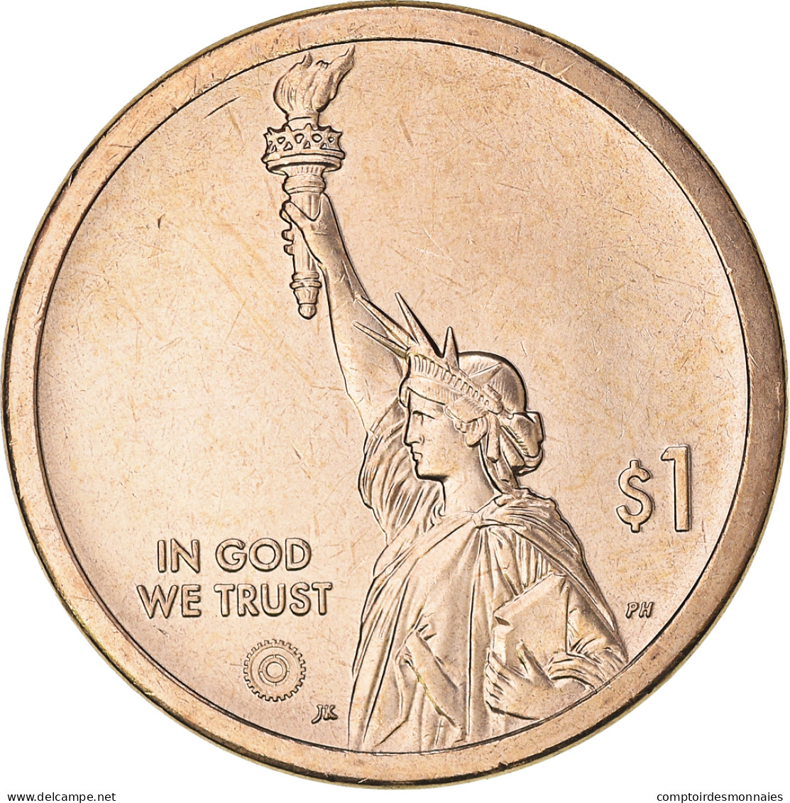 Monnaie, États-Unis, Dollar, 2022, Philadelphie, American Innovation - Rhode - Commemoratives