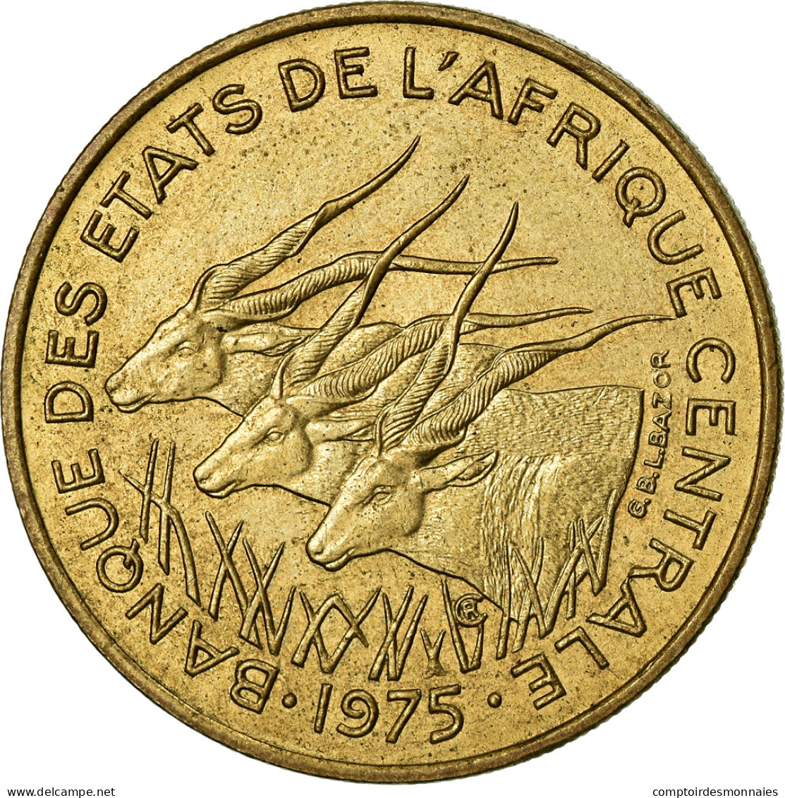 Monnaie, États De L'Afrique Centrale, 25 Francs, 1975, Paris, TTB - Zentralafrik. Republik