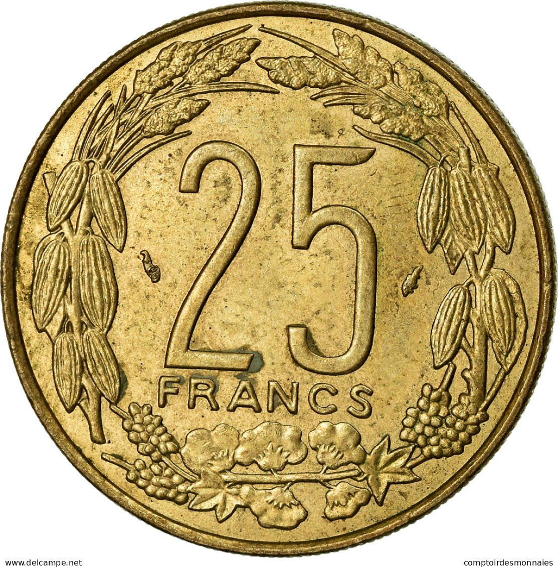 Monnaie, États De L'Afrique Centrale, 25 Francs, 1975, Paris, TTB - República Centroafricana