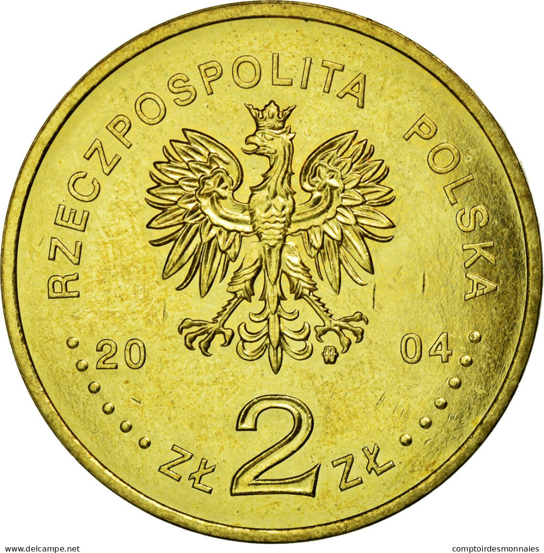 Monnaie, Pologne, 2 Zlote, 2004, Warsaw, TTB, Laiton, KM:496 - Pologne