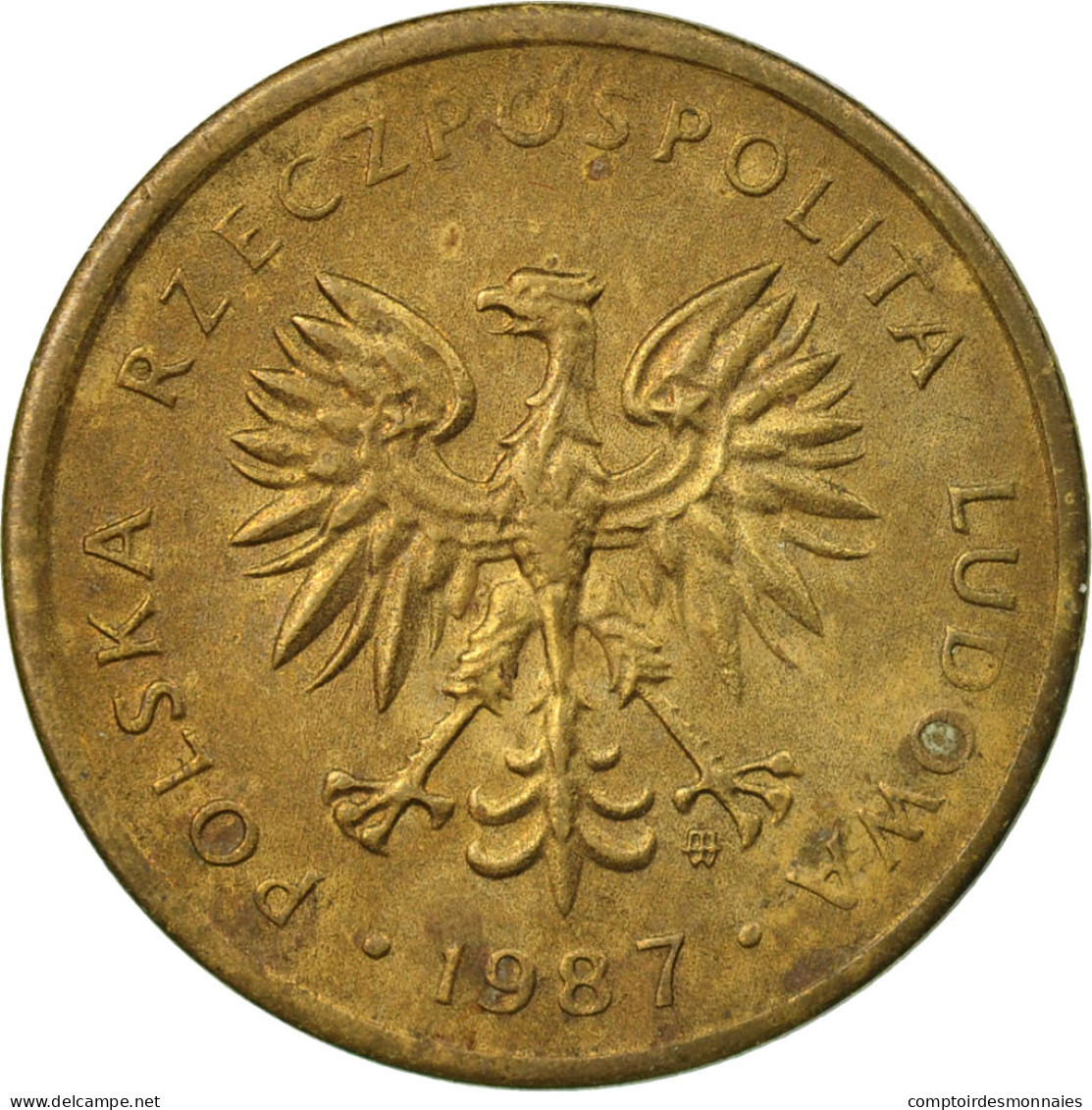 Monnaie, Pologne, 2 Zlote, 1987, Warsaw, TTB, Laiton, KM:80.2 - Pologne