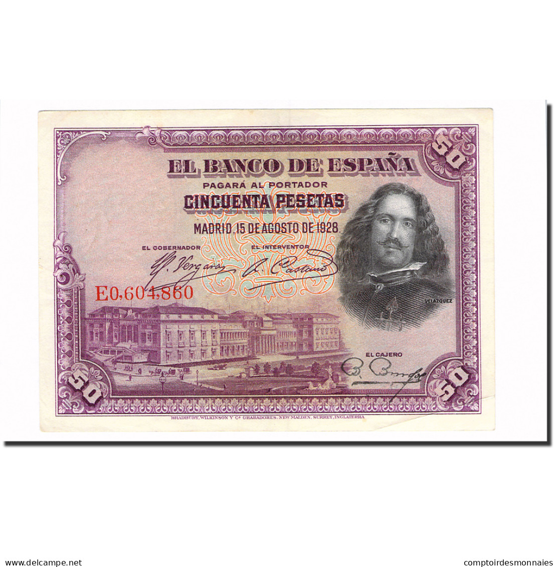 Billet, Espagne, 50 Pesetas, 1928, 1928-08-15, KM:75b, SUP - 50 Peseten